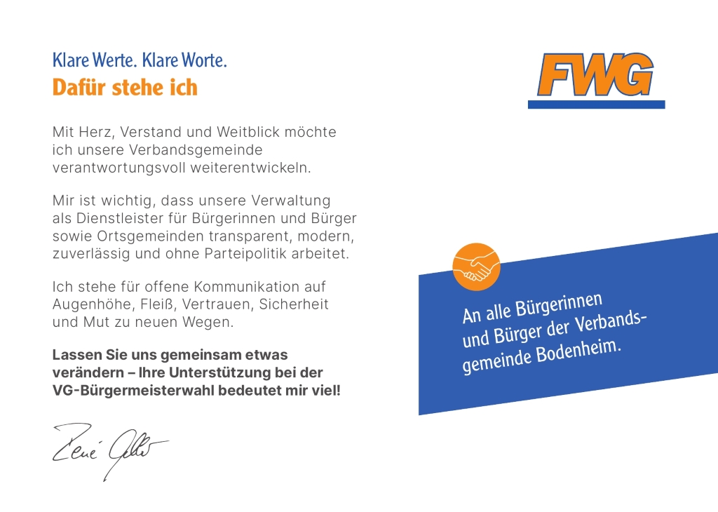 Klare Werte. Klare Worte